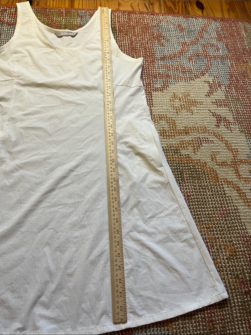 Stio Women’s Athletic Tennis Dress White Performance Pique Sport Hiking Size M - Picture 5 of 8